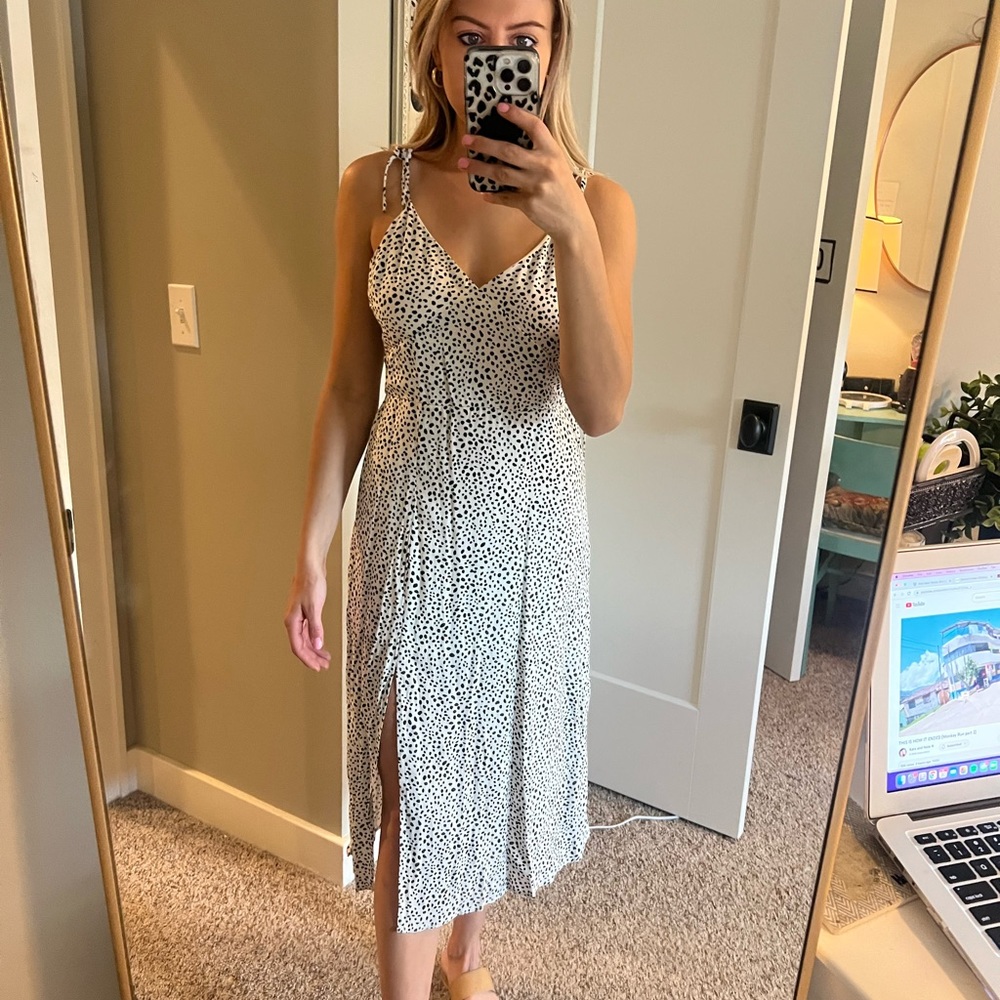 Midi Polka dot sun dress